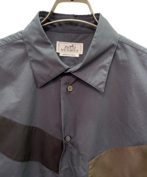 HERMES（エルメス）HERMES (エルメス) ボクシーシャツ ネイビー サイズ:39の古着・服飾アイテム