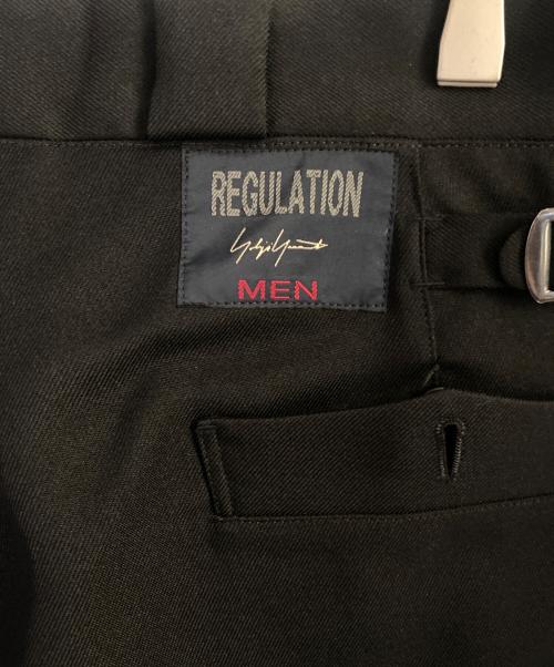 REGULATION Yohji Yamamoto（レギュレーションヨウジヤマモト）REGULATION Yohji Yamamoto (レギュレーションヨウジヤマモト) タックパンツ ブラック サイズ:2の古着・服飾アイテム