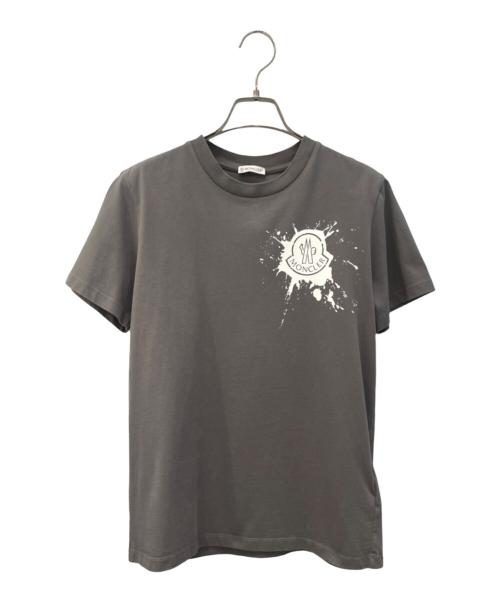MONCLER（モンクレール）MONCLER (モンクレール) ロゴTシャツ/MAGLIA MANICHE CORTE グレー サイズ:Mの古着・服飾アイテム