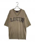 LOUIS VUITTONルイ ヴィトン）の古着「バスケトボールメッシュVネックTシャツ」｜カーキ