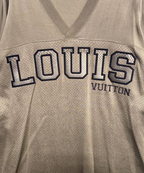 LOUIS VUITTON（ルイ ヴィトン）LOUIS VUITTON (ルイ ヴィトン) バスケトボールメッシュVネックTシャツ カーキ サイズ:XXLの古着・服飾アイテム