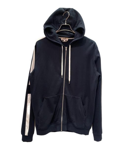 HERMES（エルメス）HERMES (エルメス) ジップパーカー ネイビー サイズ:XLの古着・服飾アイテム
