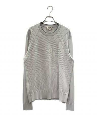中古・古着通販】HERMES (エルメス) Crewneck Cotton Knit Sweater