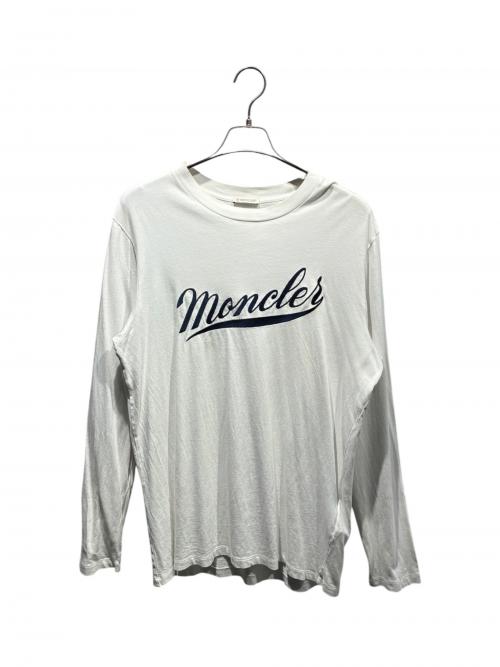 MONCLER（モンクレール）MONCLER (モンクレール) ロングスリーブTシャツ ホワイト サイズ:Sの古着・服飾アイテム