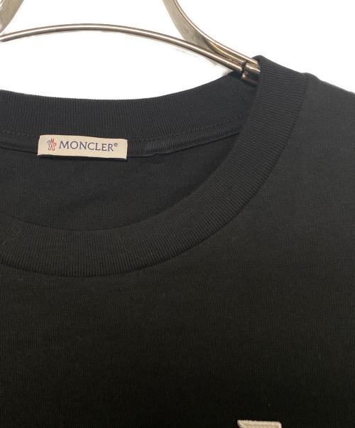 MONCLER（モンクレール）MONCLER (モンクレール) S/S LOGO T-SHIRT ブラック サイズ:Lの古着・服飾アイテム