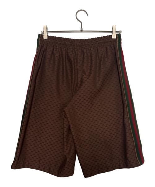 GUCCI（グッチ）GUCCI (グッチ) GGハーフパンツ ブラウン サイズ:XSの古着・服飾アイテム