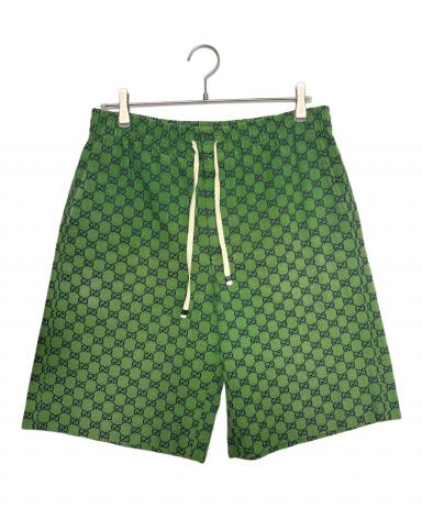 gucci ハーフパンツ　サイズ50 中古・古着通販】GUCCI (グッチ) GGキャンバスハーフパンツ グリーン