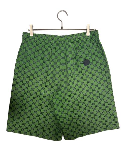 GUCCI（グッチ）GUCCI (グッチ) GGキャンバスハーフパンツ グリーン サイズ:50の古着・服飾アイテム