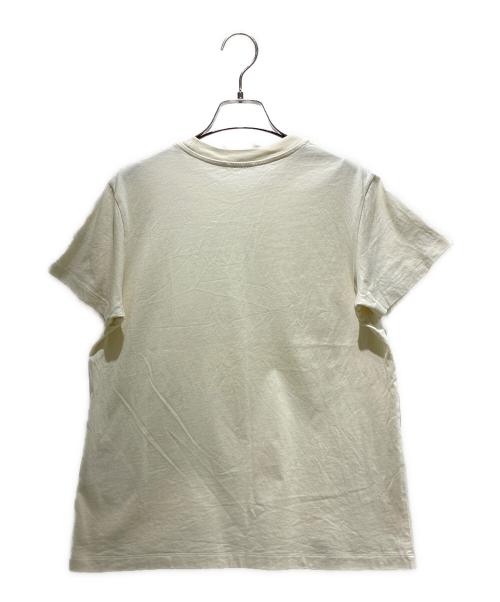 MONCLER（モンクレール）MONCLER (モンクレール) Logo Embroidered Short Sleeve T-Shirt/ロゴ刺繍半袖Tシャツ/K10938C00008 アイボリー サイズ:Sの古着・服飾アイテム