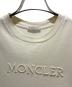 中古・古着 MONCLER (モンクレール) Logo Embroidered Short Sleeve T-Shirt/ロゴ刺繍半袖Tシャツ/K10938C00008 アイボリー サイズ:S：40000円