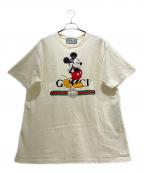GUCCI×DISNEYグッチ×ディズニー）の古着「ロゴプリントTシャツ/565806 XJB66」｜アイボリー