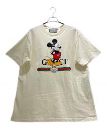 GUCCI×DISNEY（グッチ×ディズニー）の古着「ロゴプリントTシャツ/565806 XJB66」｜アイボリー