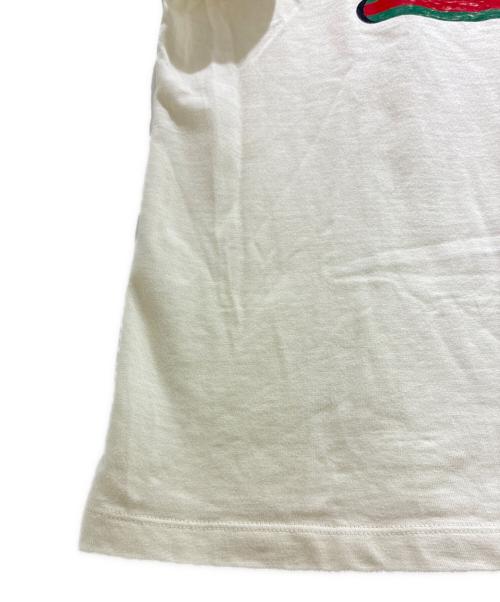 GUCCI（グッチ）GUCCI (グッチ) DISNEY (ディズニー) ロゴプリントTシャツ/565806 XJB66 アイボリー サイズ:Lの古着・服飾アイテム