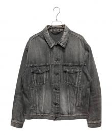 BALENCIAGA（バレンシアガ）の古着「バックロゴデニムジャケット」｜グレー