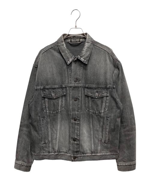 BALENCIAGA（バレンシアガ）BALENCIAGA (バレンシアガ) バックロゴデニムジャケット グレー サイズ:46の古着・服飾アイテム