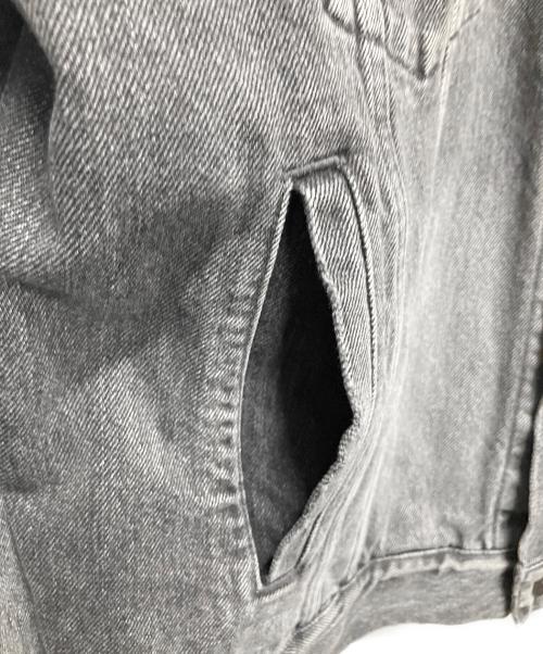 BALENCIAGA（バレンシアガ）BALENCIAGA (バレンシアガ) バックロゴデニムジャケット グレー サイズ:46の古着・服飾アイテム