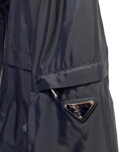 PRADA（プラダ）PRADA (プラダ) トライアングルロゴナイロンジャケット ネイビー サイズ:48の古着・服飾アイテム