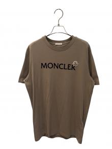 MONCLER（モンクレール）の古着「ロゴTシャツ」｜ベージュ