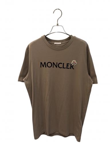 中古・古着通販】MONCLER (モンクレール) ロゴTシャツ ベージュ サイズ