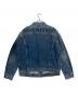 BALENCIAGA (バレンシアガ) バックロゴデニムジャケット ブルー サイズ:48：90000円