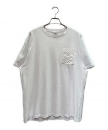 LOEWE（ロエベ）の古着「エンボスアナグラム ロゴ Tシャツ」｜ホワイト