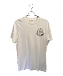 MONCLER（モンクレール）の古着「プリントロゴ コットン半袖Tシャツ」｜ホワイト