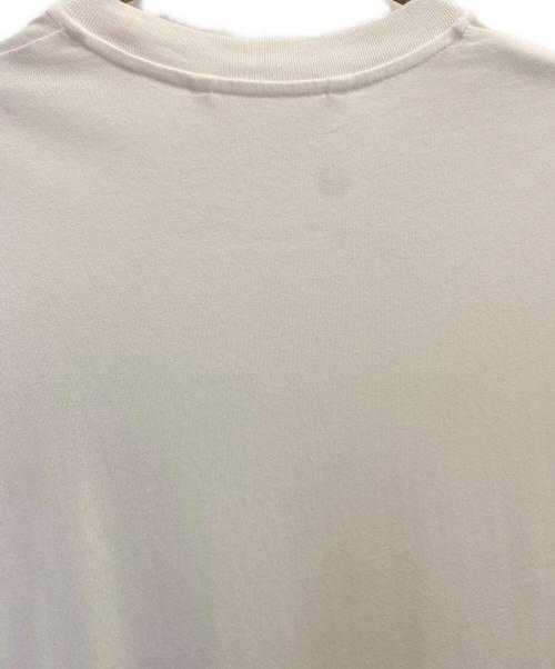 MONCLER（モンクレール）MONCLER (モンクレール) プリントロゴ コットン半袖Tシャツ ホワイト サイズ:Mの古着・服飾アイテム