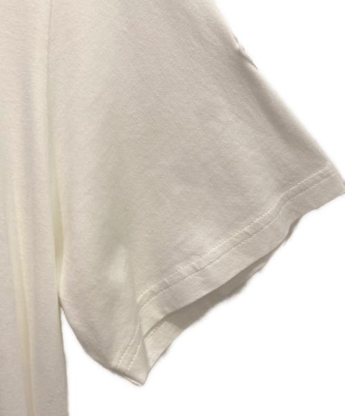 MONCLER（モンクレール）MONCLER (モンクレール) プリントロゴ コットン半袖Tシャツ ホワイト サイズ:Mの古着・服飾アイテム