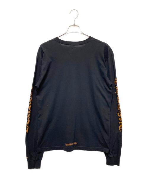 CHROME HEARTS（クロムハーツ）CHROME HEARTS (クロムハーツ) ネックスリーブロゴポケットカットソー ブラック サイズ:Lの古着・服飾アイテム