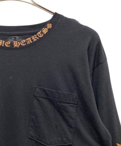 CHROME HEARTS（クロムハーツ）CHROME HEARTS (クロムハーツ) ネックスリーブロゴポケットカットソー ブラック サイズ:Lの古着・服飾アイテム