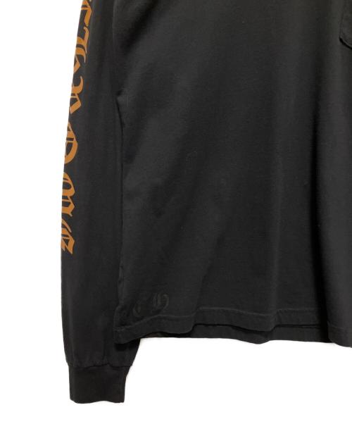 CHROME HEARTS（クロムハーツ）CHROME HEARTS (クロムハーツ) ネックスリーブロゴポケットカットソー ブラック サイズ:Lの古着・服飾アイテム