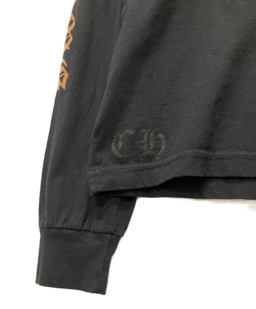 CHROME HEARTS（クロムハーツ）CHROME HEARTS (クロムハーツ) ネックスリーブロゴポケットカットソー ブラック サイズ:Lの古着・服飾アイテム