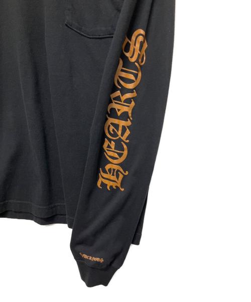 CHROME HEARTS（クロムハーツ）CHROME HEARTS (クロムハーツ) ネックスリーブロゴポケットカットソー ブラック サイズ:Lの古着・服飾アイテム