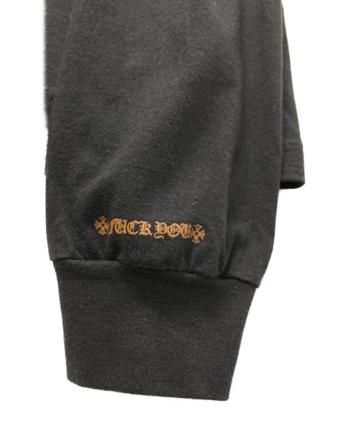 CHROME HEARTS（クロムハーツ）CHROME HEARTS (クロムハーツ) ネックスリーブロゴポケットカットソー ブラック サイズ:Lの古着・服飾アイテム