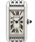Cartier（カルティエ）の古着「タンクアロジェSM/K18WG/Au750/クォーツ/ホワイトゴールド/レディースウォッチ/ドレスウォッチ」