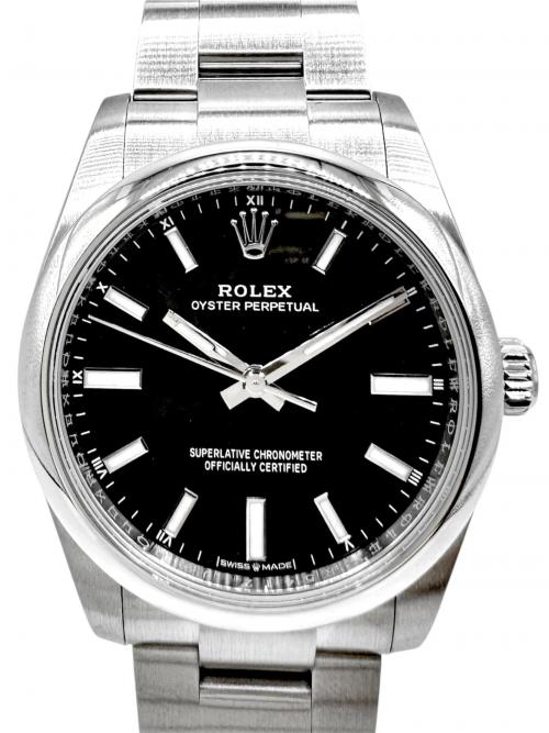 ROLEX（ロレックス）ROLEX (ロレックス) Oyster Perpetual 34 オイスターパーペチュアル 34mm Ref.14203 ブライトブラック文字盤  ブライトブラック文字盤 サイズ:34mm/18.0cmの古着・服飾アイテム