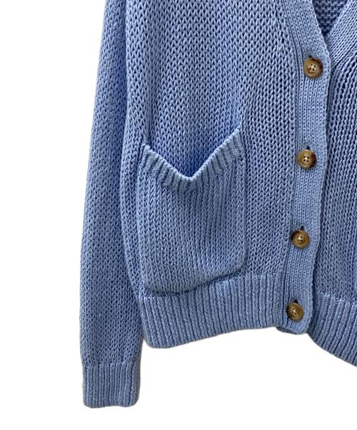 POLO RALPH LAUREN（ポロ・ラルフローレン）POLO RALPH LAUREN (ポロ・ラルフローレン) ローゲージカーディガン スカイブルー サイズ:XSの古着・服飾アイテム