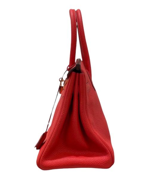 HERMES（エルメス）HERMES (エルメス) Birkin 30/バーキン30/トリヨンノビーヨ/レッド系/ゴールド金具/X刻印:2016年 レッド系 サイズ:30の古着・服飾アイテム