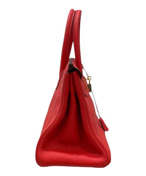 HERMES（エルメス）HERMES (エルメス) Birkin 30/バーキン30/トリヨンノビーヨ/レッド系/ゴールド金具/X刻印:2016年 レッド系 サイズ:30の古着・服飾アイテム