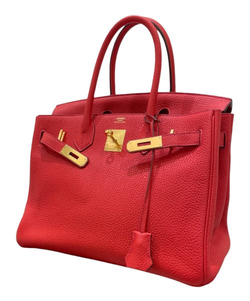 HERMES（エルメス）HERMES (エルメス) Birkin 30/バーキン30/トリヨンノビーヨ/レッド系/ゴールド金具/X刻印:2016年 レッド系 サイズ:30の古着・服飾アイテム