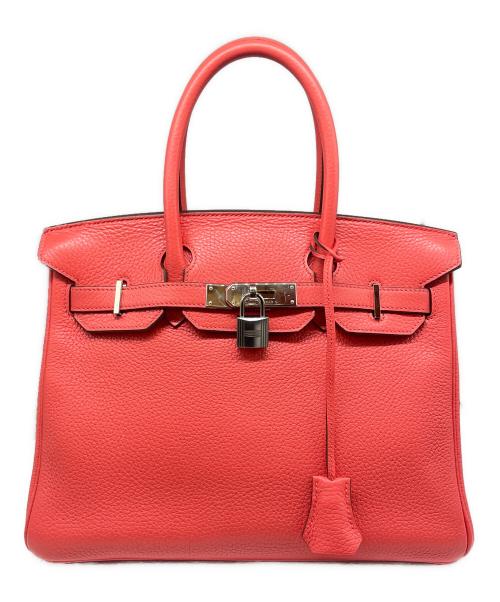 HERMES（エルメス）HERMES (エルメス) バーキン30/シルバー金具/トリヨンクレマンス/ルージュピヴォワンヌ/Ⅽ刻印/2018年 ルージュピヴォワンヌ サイズ:30の古着・服飾アイテム