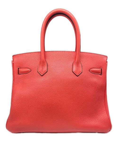 HERMES（エルメス）HERMES (エルメス) バーキン30/シルバー金具/トリヨンクレマンス/ルージュピヴォワンヌ/Ⅽ刻印/2018年 ルージュピヴォワンヌ サイズ:30の古着・服飾アイテム