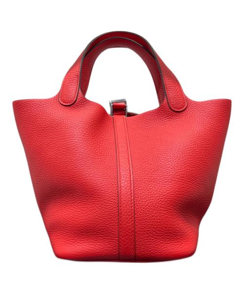 HERMES（エルメス）HERMES (エルメス) ピコタンロックPM/シルバー金具/トリヨンクレマンス/ルージュクー/Y刻印/2020年 ルージュクー サイズ:PMの古着・服飾アイテム
