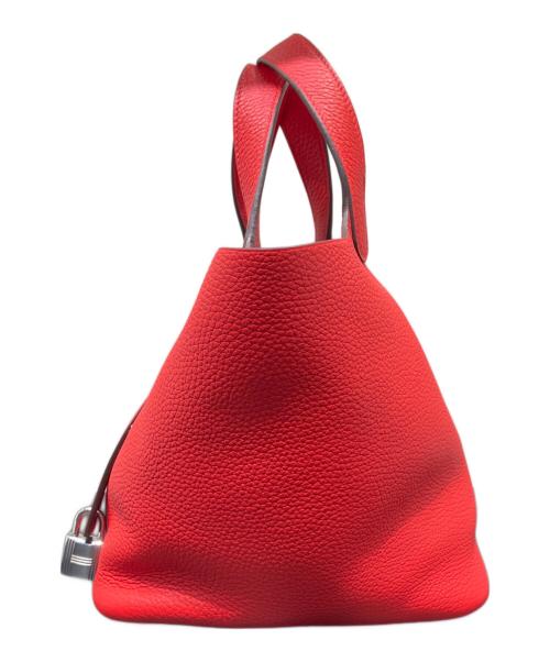 HERMES（エルメス）HERMES (エルメス) ピコタンロックPM/シルバー金具/トリヨンクレマンス/ルージュクー/Y刻印/2020年 ルージュクー サイズ:PMの古着・服飾アイテム