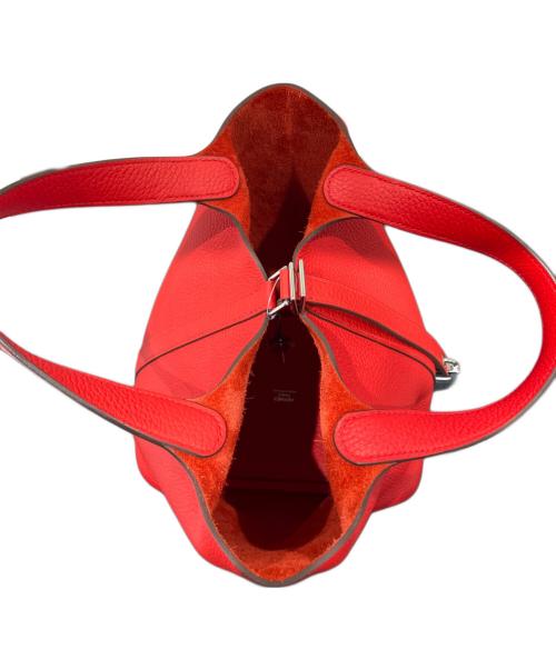 HERMES（エルメス）HERMES (エルメス) ピコタンロックPM/シルバー金具/トリヨンクレマンス/ルージュクー/Y刻印/2020年 ルージュクー サイズ:PMの古着・服飾アイテム