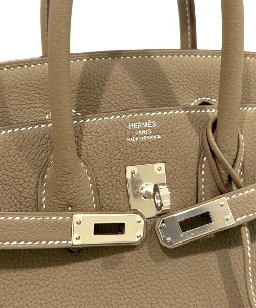 HERMES（エルメス）HERMES (エルメス) バーキン25/Birkin25 Etoupe/エトゥープ/シルバー金具/W刻印2024年製 エトゥープ サイズ:25の古着・服飾アイテム