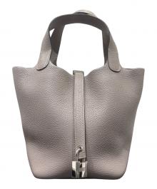 HERMES（エルメス）の古着「ピコタンロックPM/シルバー金具/トリヨンモーリス/グリアスファルト/C刻印/2018年」｜グリアスファルト