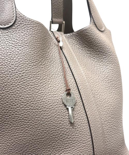 HERMES（エルメス）HERMES (エルメス) ピコタンロックPM/シルバー金具/トリヨンモーリス/グリアスファルト/C刻印/2018年 グリアスファルト サイズ:PMの古着・服飾アイテム