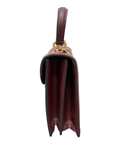 GUCCI（グッチ）GUCCI (グッチ) 〔オフィディア〕ミディアム トップハンドルバッグ レッド サイズ:ミディアム/Mの古着・服飾アイテム