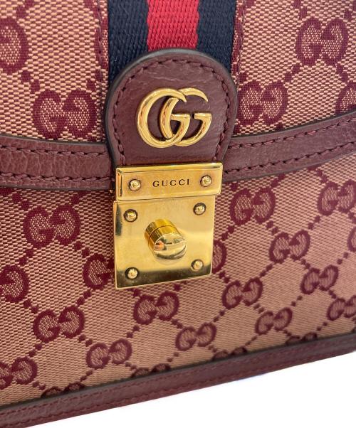 GUCCI（グッチ）GUCCI (グッチ) 〔オフィディア〕ミディアム トップハンドルバッグ レッド サイズ:ミディアム/Mの古着・服飾アイテム